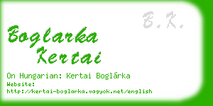 boglarka kertai business card